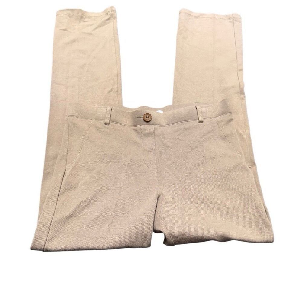 BETABRAND Women’s Tan Khaki YOGA PANT Dress Straight Leg size m